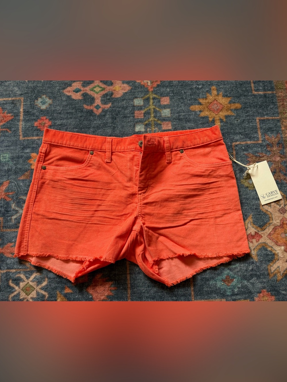 Carve Designs Coral Cutoff Denim Shorts